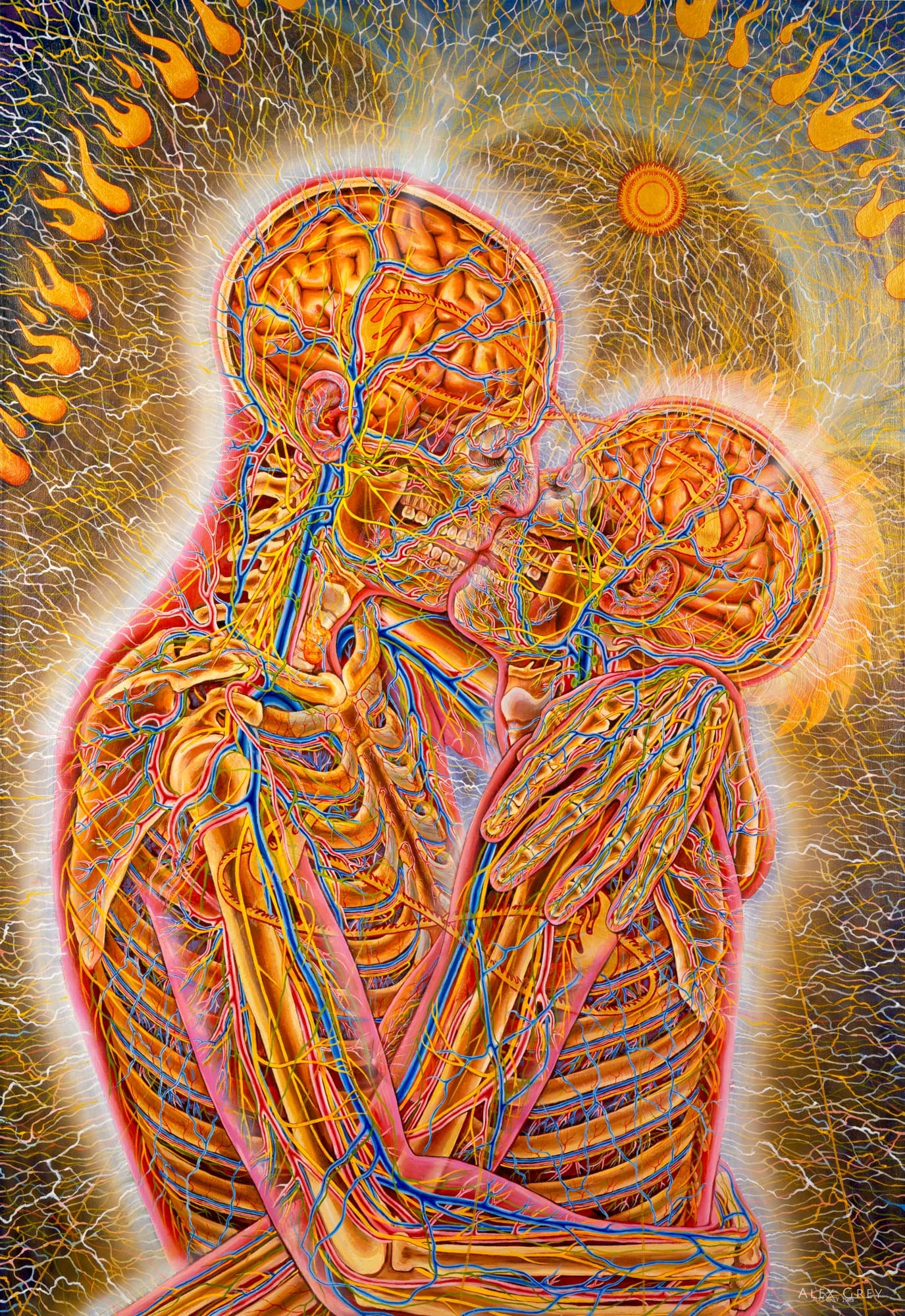 The Kiss By Alex Grey 56 Off