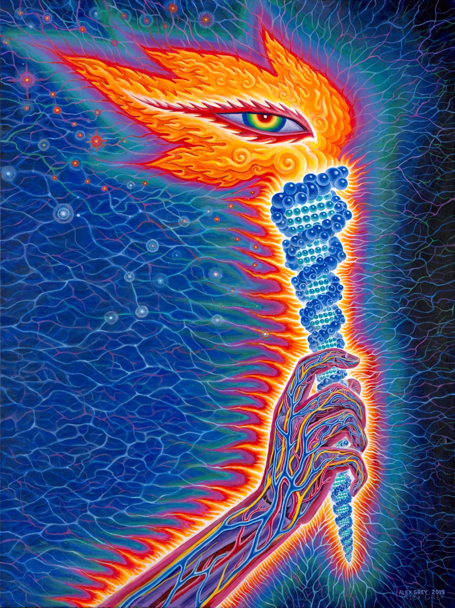 The Torch By Alex Grey